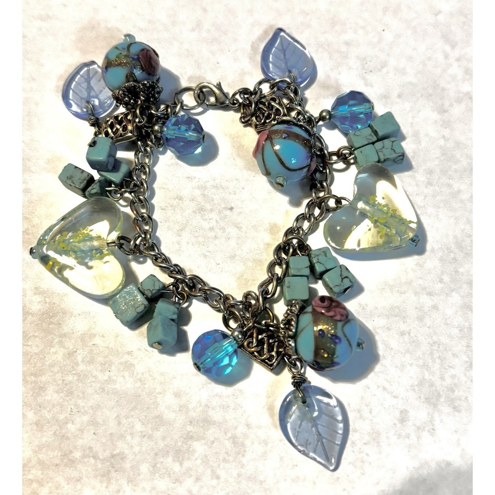 pretty blue stone bracelet